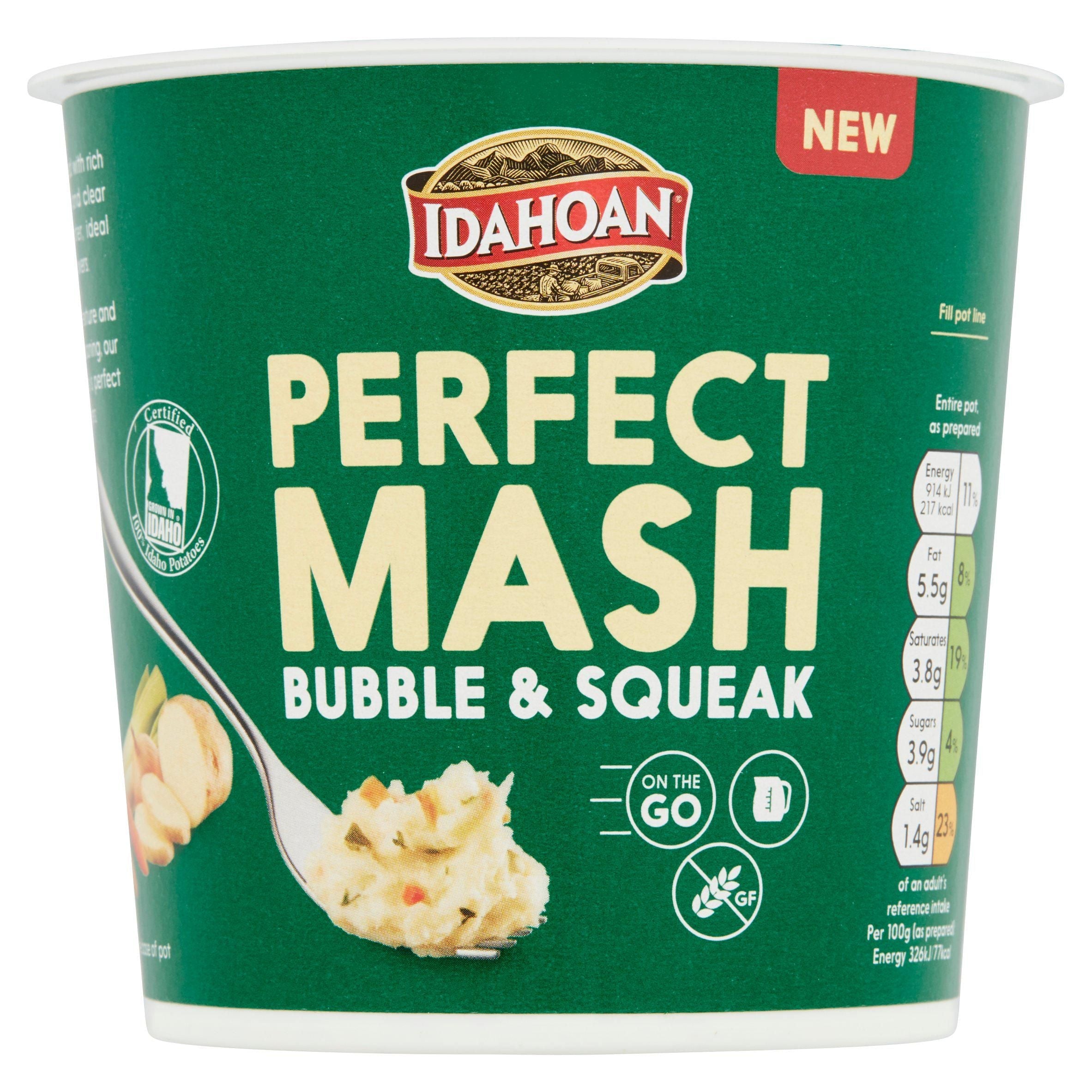 Idahoan Perfect Mash Bubble &amp;amp; Squeak Snack Pot 55g