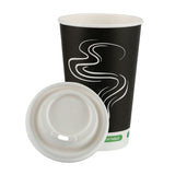 iECO Recyclable Triple Wall Hot Cups &amp;amp; Lids, 12oz, 100 Pack