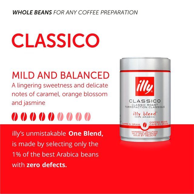 illy Classico Roast Coffee Beans   250g