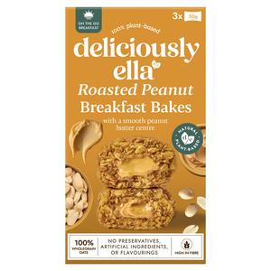 Deliciously Ella roasted peanut breakfast bakes with peanut butter centre 150g - British product