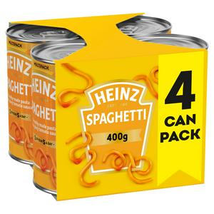 Heinz Spaghetti Tomato Sauce 4x400g, UK version