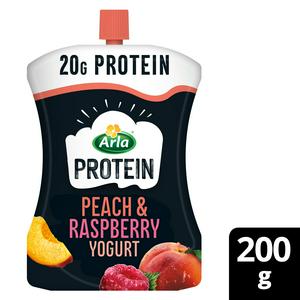 Arla Protein Yogurt and Peach Raspberry 200g - British product