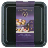 Sainsbury's Square Tray Bake Tin Black 23cm, imported from the UK