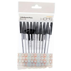 Sainsbury's Home Black Ballpoint Pens 10 Pack