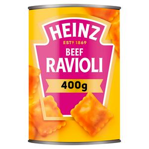 Heinz Beef Ravioli in Tomato Sauce 400g, UK version