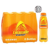 Lucozade Energy Drink Orange 8 x 380ml, UK version