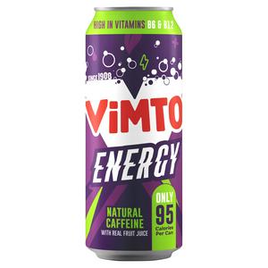 Vimto energy drink natural caffeine fruit juice 500ml (British brand)