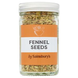 Sainsbury's Fennel Seeds spice jar 34g (British brand)