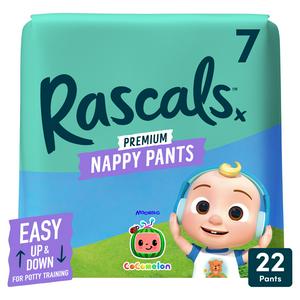 Rascals CoComelon nappy pants size 7 x22 imported from the UK
