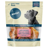 Boost dog treats air dried pig ear strips 200g - British product