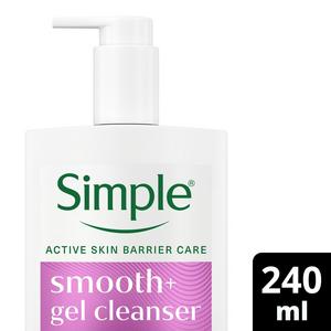Simple Smooth+ exfoliating gel cleanser 240ml (British brand)