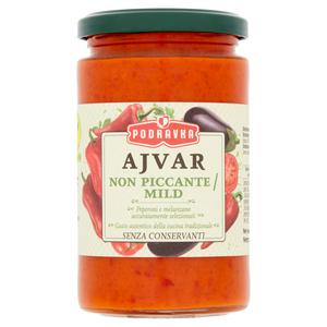 Podravka Ajvar Mild Red Pepper Relish 350g, imported from the UK