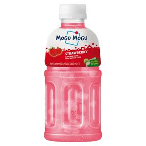 Mogu Mogu strawberry drink with nata 320ml, imported from the UK