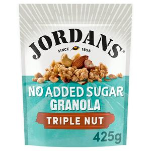 Jordans no added sugar triple nut granola 425g, imported from the UK