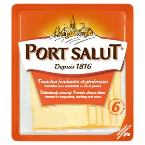 Port Salut creamy cheese slices 120g, imported from the UK