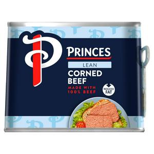 Princes Lean Corned Beef 200g, imported from the UK