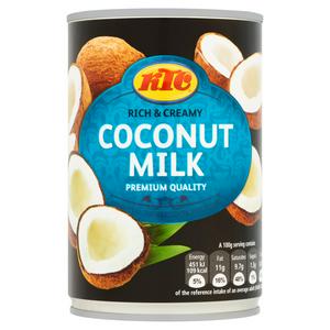 KTC Coconut Milk 400ml tin container, UK version