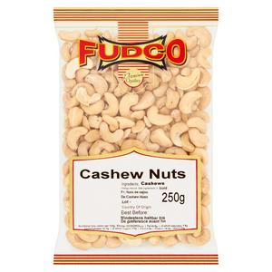 Fudco Premium Quality Cashew Nuts 250g Bag - British product
