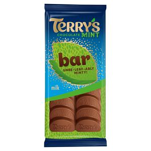Terry's Milk Chocolate Mint Bar 90g (British brand)