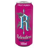 Relentless Fruit Punch energy drink 500ml, imported from the UK
