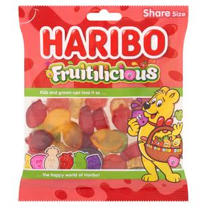 Haribo Fruitilicious Jelly Sweets 150g pack, UK version