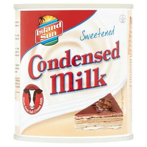 Island Sun sweetened condensed milk 397g, UK version