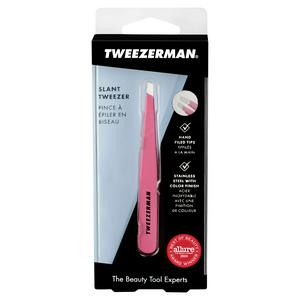 Tweezerman slant tweezer Pretty In Pink, imported from the UK