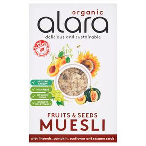 Alara organic fruits and seeds muesli 650g - British product