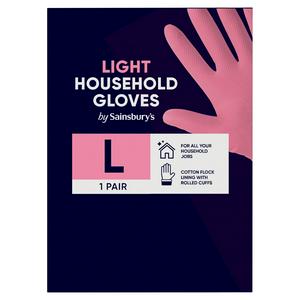 Sainsbury's Light Household Rubber Gloves Large Pair