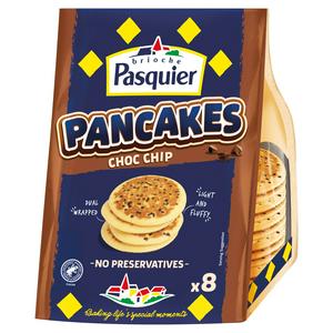 Brioche Pasquier chocolate chip pancakes pack of 8 - British product