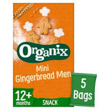 Organix Mini Gingerbread Men Biscuits 5x20g, imported from the UK