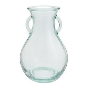 Habitat handled clear green glass vase large, UK version