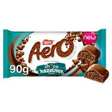 Aero hazelnut chocolate sharing bar 90g - British product