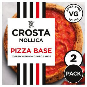 Crosta Mollica Sourdough Pizza Base Tomato Sauce 2 x 270g