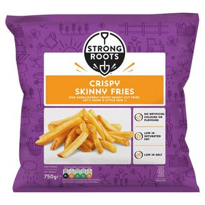 Strong Roots Crispy Skinny Fries 750g (British brand)