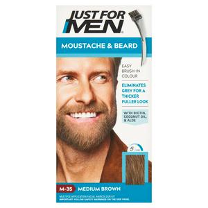 Just For Men Moustache & Beard Colour Gel Medium Brown M-35, UK version