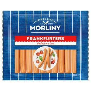 Morliny frankfurter hot dog sausage 350g, imported from the UK