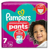 Pampers Premium Protection Nappy Pants Essential Pack Size 7, 17kg+ x21