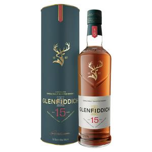 Glenfiddich Single Malt Whisky 15 Year Old 70cl, UK version