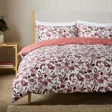 Sainsbury's Home Country Foilage Print Bedding Set - Burgundy