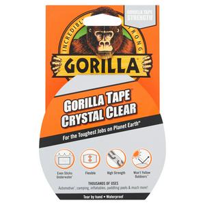 Gorilla Crystal Clear Repair Tape 8.2m x 48mm, UK version