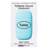 Fussy Refillable Natural Deodorant Wavy Days 40g - British product
