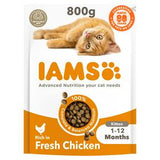 IAMS kitten dry cat food fresh chicken 800g, UK version