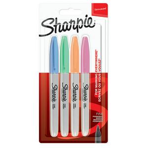 Sharpie Pastel Marker Pens 4 Pack Set (British brand)