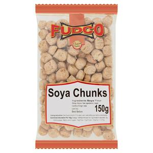 Fudco Soya Chunks 150g vegetarian soy protein food - British product