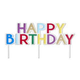 Sainsbury's Metallic Acrylic Cake Topper Happy Birthday 20cm x 10cm (British brand)