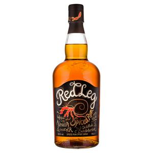 Red Leg spiced rum 70cl, imported from the UK