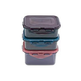Lock & Lock rectangular storage container set 3pcs, imported from the UK