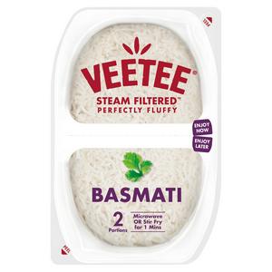 Veetee Heat & Eat Basmati Rice Pots Ready to Eat 2 x 250g