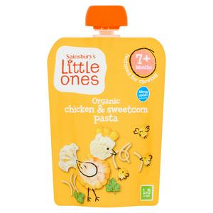 Sainsbury's Little Ones Organic Chicken Sweetcorn Pasta 130g